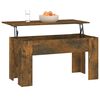 vidaXL Table basse Ch&ecirc;ne fum&eacute; 101x49x52 cm Bois d'ing&eacute;nierie