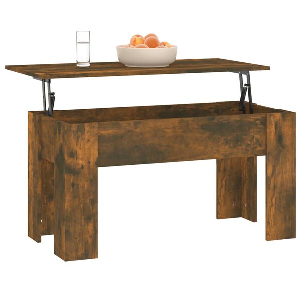 vidaXL Table basse Ch&ecirc;ne fum&eacute; 101x49x52 cm Bois d'ing&eacute;nierie