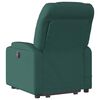 vidaXL Fauteuil inclinable de massage vert fonc&eacute; tissu
