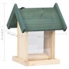 vidaXL Mangeoires à oiseaux 4 pcs Bois de sapin