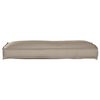 vidaXL Coussin Taupe 120 x 40 x 12 cm Tissu Oxford