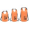vidaXL Sac sec avec fermeture éclair Orange 15 L PVC
