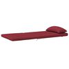 vidaXL Coussins de chaise adirondack lot de 2 rouge bordeaux