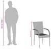 vidaXL Chaises empilables d'ext&eacute;rieur lot de 2 R&eacute;sine tress&eacute;e Marron