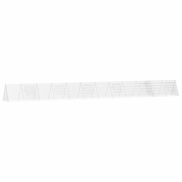 vidaXL Cage pour lapins Argent 650 x 55 x 55 cm Acier galvanis&eacute;