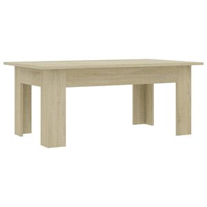 vidaXL Table basse Ch&ecirc;ne sonoma 100x60x42 cm Bois d&rsquo;ing&eacute;nierie