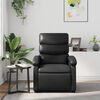vidaXL Fauteuil inclinable Noir Similicuir