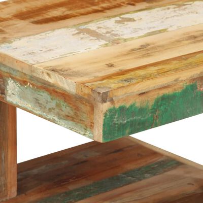 vidaXL Table basse 45x45x40 cm Bois de récupération massif