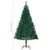 vidaXL Arbre de No&euml;l artificiel pr&eacute;-&eacute;clair&eacute; et boules vert 240 cm