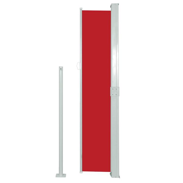 vidaXL Auvent latéral rétractable 160 x 500 cm Rouge