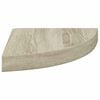 vidaXL &Eacute;tag&egrave;re d'angle flottante ch&ecirc;ne 25x25x3,8 cm MDF