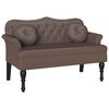 vidaXL Banc Chesterfield Marron 120,5 x 65 x 75 cm Cuir synthétique
