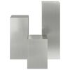 vidaXL Support de Plante 3 pcs Argent Acier galvanisé