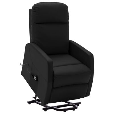 vidaXL Fauteuil Noir Similicuir