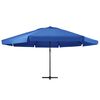 vidaXL Parasol de jardin avec m&acirc;t en aluminium 500 cm bleu azur&eacute;