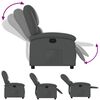 vidaXL Fauteuil inclinable gris similicuir