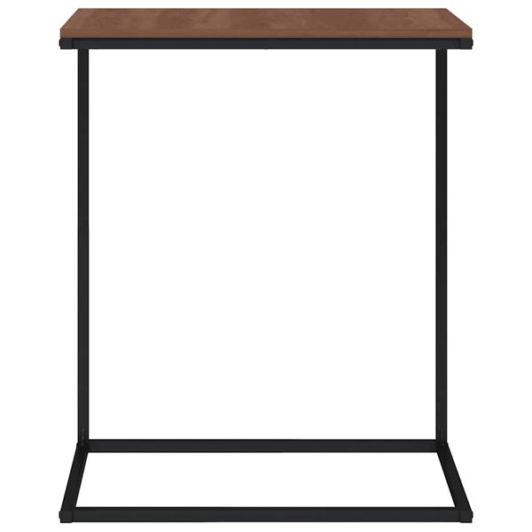 vidaXL Table d'appoint Noir 55x35x66 cm Bois d'ing&eacute;nierie