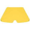vidaXL Toit de rechange balan&ccedil;oire jaune 188/168x145/110 cm
