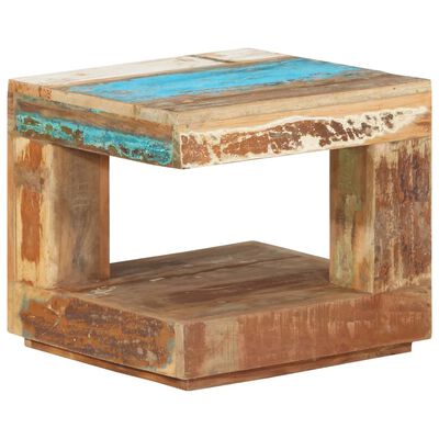 vidaXL Table basse 45x45x40 cm Bois de récupération massif