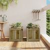vidaXL Jardini&egrave;res 2 pcs bois de pin impr&eacute;gn&eacute;