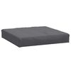 vidaXL Coussins de palette lot de 2 anthracite m&eacute;lang&eacute; tissu