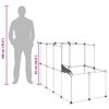 vidaXL Cage pour petits animaux Transparent 142x74x93 cm PP et Acier