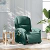 vidaXL Fauteuil inclinable de massage &eacute;lectrique vert fonc&eacute; velours