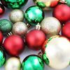 Boules de No&euml;l 100 pcs Rouge/Dor&eacute;/Vert