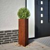 vidaXL Jardini&egrave;re 30x26x75 cm acier corten