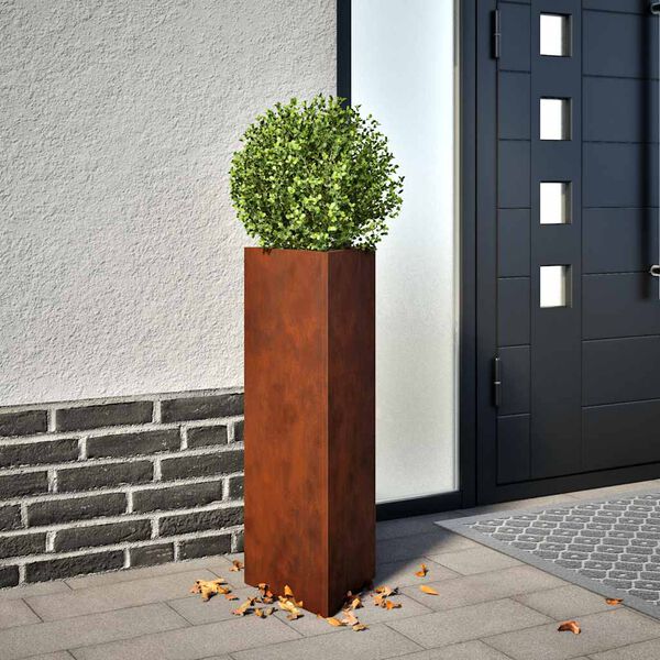 vidaXL Jardini&egrave;re 30x26x75 cm acier corten