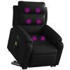 vidaXL Fauteuil inclinable de massage noir similicuir