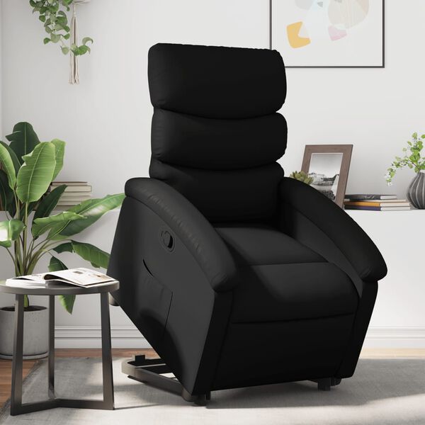 vidaXL Fauteuil inclinable noir similicuir