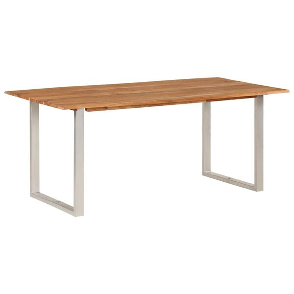 vidaXL Table de salle &agrave; manger 180x90x76 cm Bois d'acacia massif