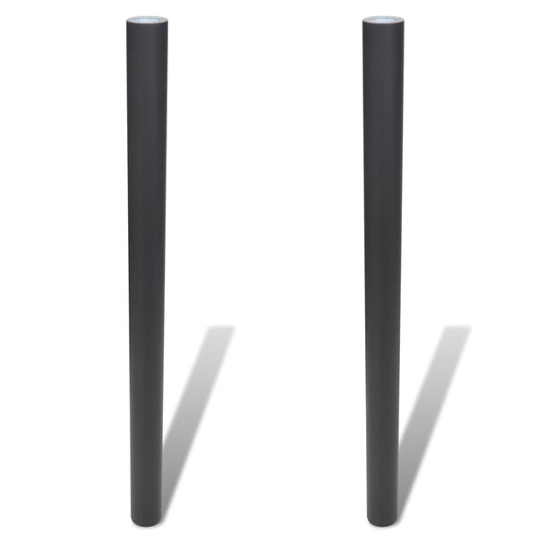 vidaXL Tableau noir autocollant mural 0,6x2 m 2 rouleaux avec craies