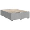 vidaXL Cadre de lit sans matelas gris clair tissu