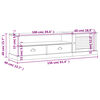 vidaXL Meuble TV VIGO 156x40x40 cm bois massif de pin