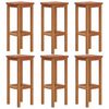 vidaXL Tabourets de bar lot de 6 bois massif d'acacia