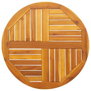 vidaXL Dessus de table Ø70x2 cm rond bois massif d'acacia