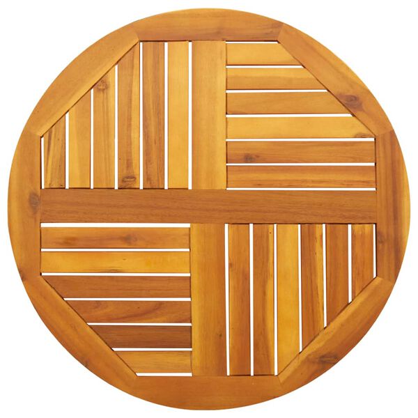 vidaXL Dessus de table Ø70x2 cm rond bois massif d'acacia