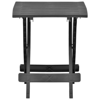 vidaXL Table pliable de jardin anthracite 45x43x50 cm plastique