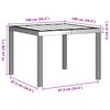 vidaXL Table de Jardin Anthracite 100 x 100 x 73 cm polyrotin
