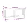 vidaXL Banc de travail 180x50x80 cm Bois de pin massif