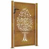 vidaXL Portail de jardin 105 x 155 cm en acier Corten avec motif arbre