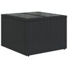 vidaXL Salon de jardin 8 pcs avec coussins noir r&eacute;sine tress&eacute;e