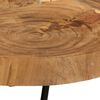 vidaXL Table basse 36 cm 6 troncs bois d'acacia massif