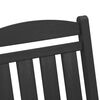 vidaXL Chaise Berçante de Jardin 2 pcs Noir 70 x 92 x 108 cm Plastique