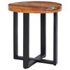 vidaXL Table basse 40x45 cm Bois de teck massif et polyr&eacute;sine