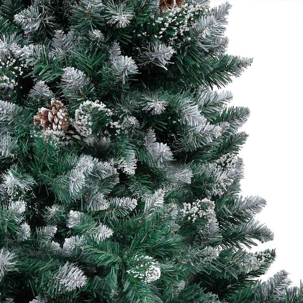 vidaXL Arbre de No&euml;l artificiel avec LED/boules pommes de pin 240cm