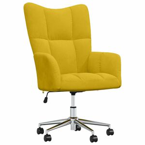 vidaXL Chaise de relaxation Jaune moutarde Velours