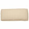 vidaXL Coussin Beige 120 x 50 x 12 cm Tissu Oxford